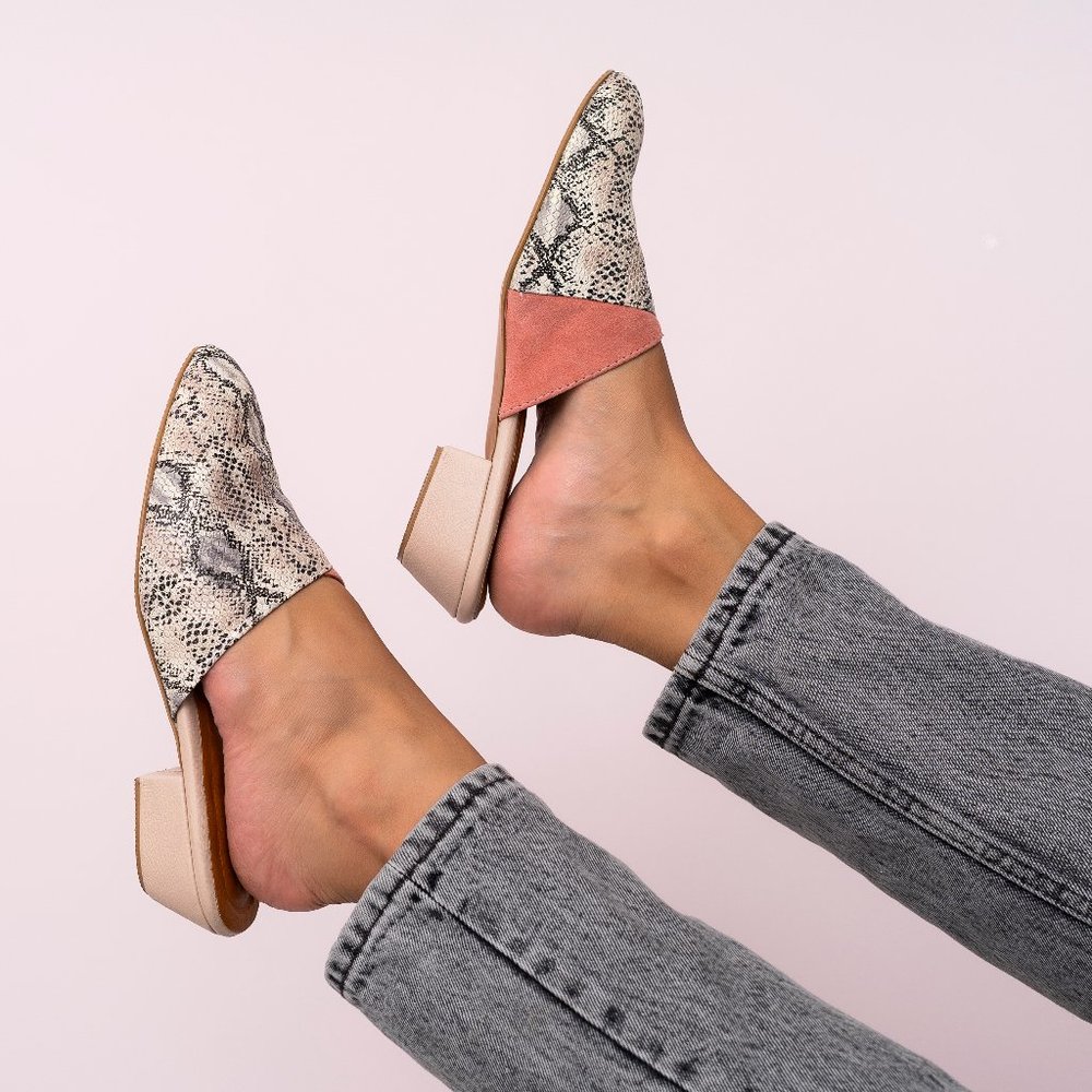 Bossa Flat Mules Nude
